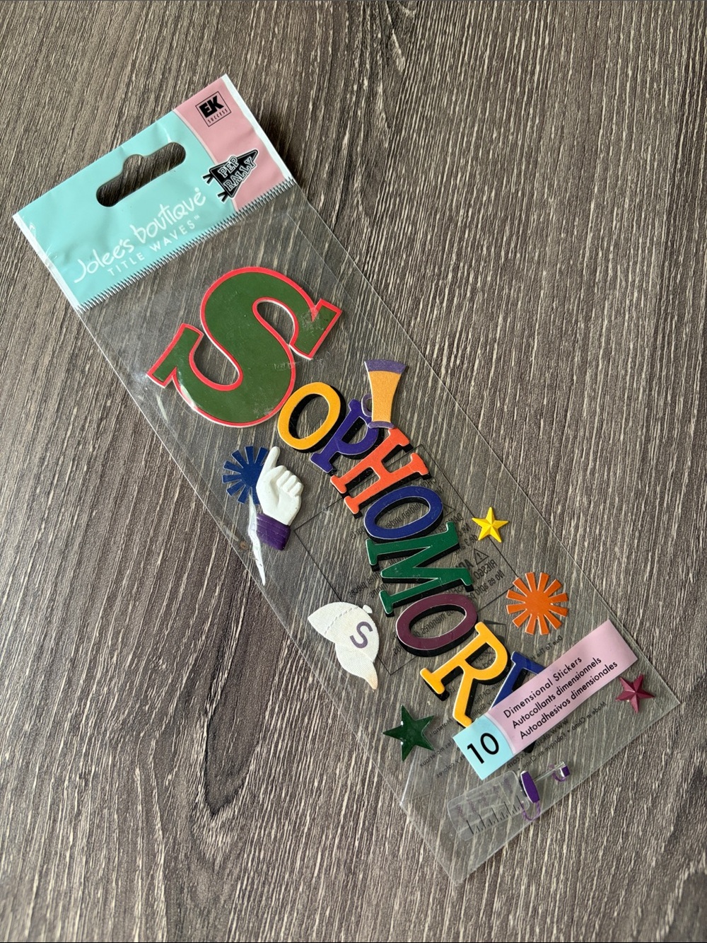 ❤️$20 Very Rare Jolee's Boutique Title Waves Sophomore Dimensional Stickers